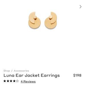 CUYANA Luna Ear Jacket Earrings